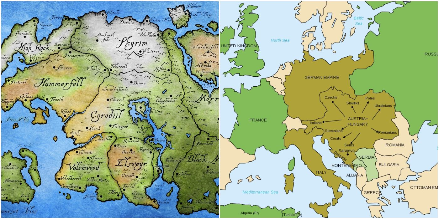 Maps Of Tamriel & Europe