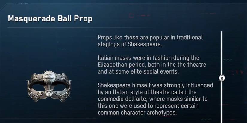 Masquerade Ball Prop - Watch Dogs Legion Hidden Items
