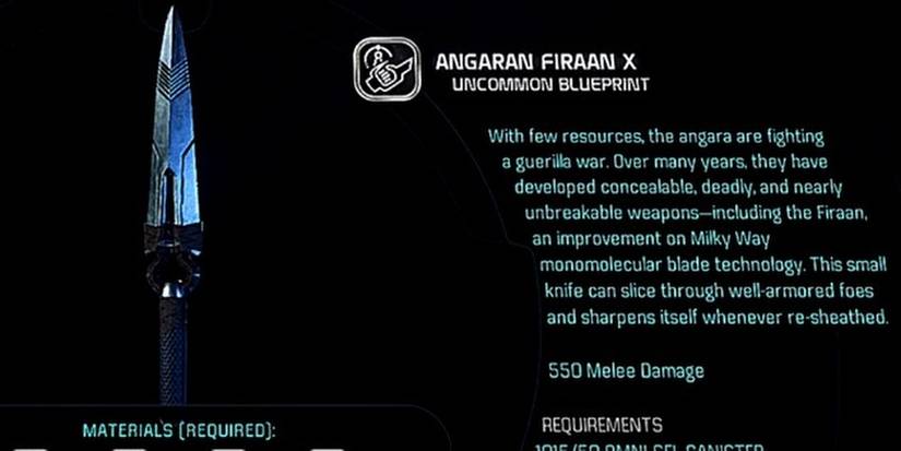 Mass Effect Andromeda Angaran Firaan Description In Game