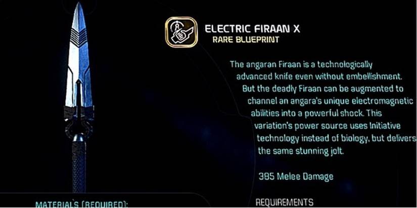 Mass Effect Andromeda Electric Firaan Description In Game