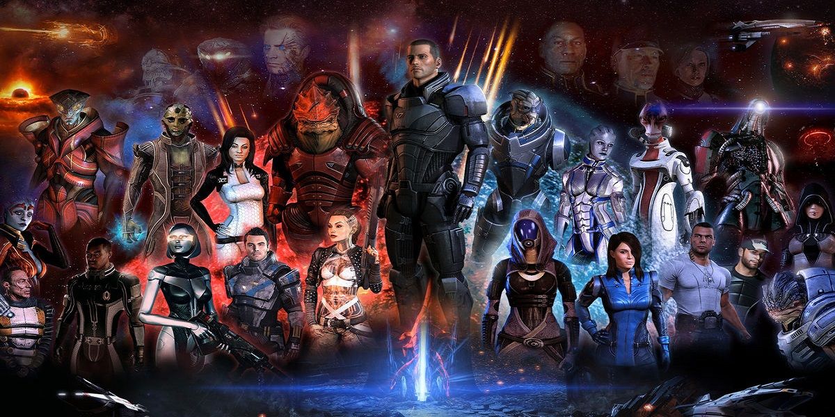 Mass Effect Series Companions Large Wallpaper All Companions and Important Side Characters
