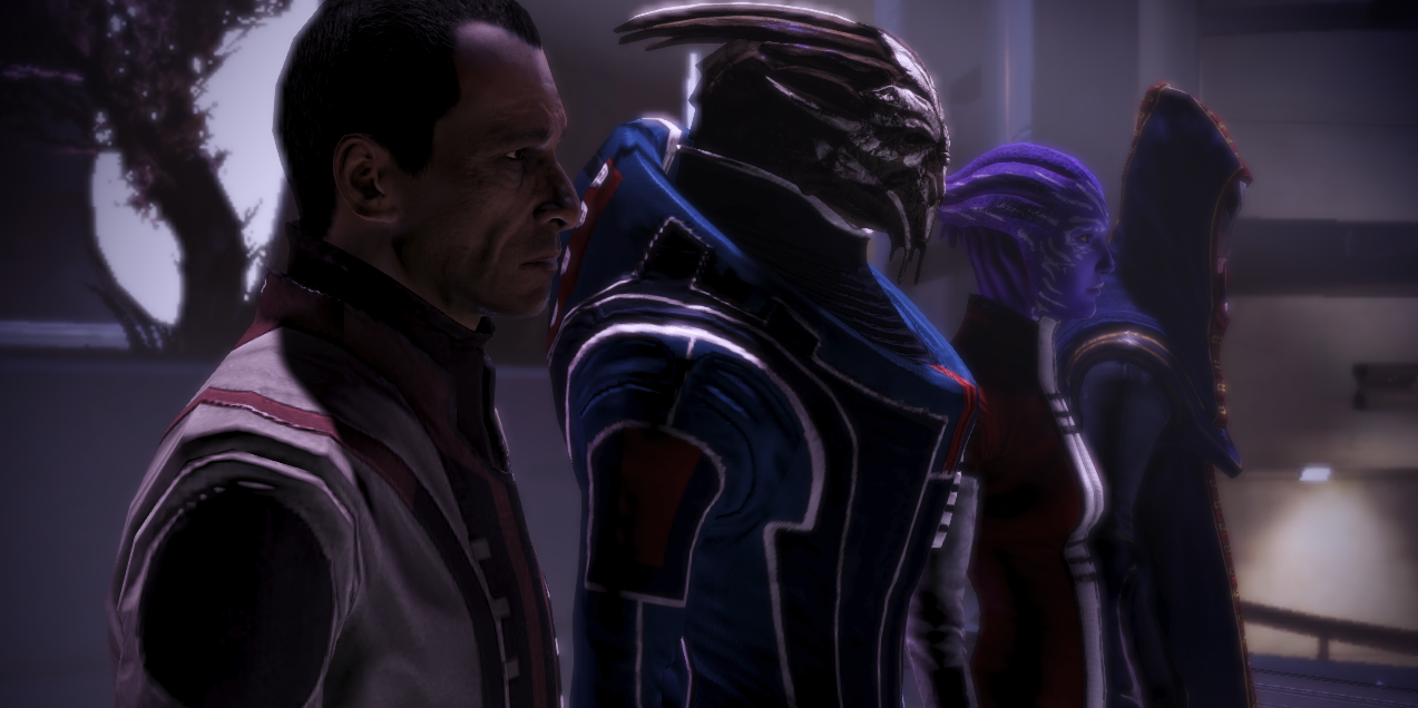 Mass Effect Series Council Udina Turian Asari and Salarian Council Chamber Citadel