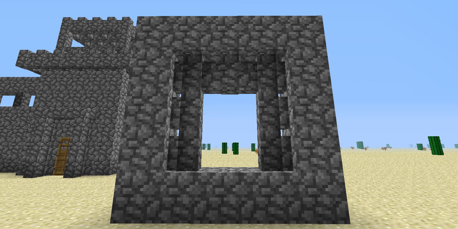 Minecraft Cobblestone Towers