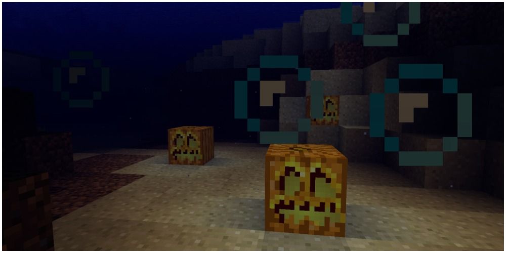 Minecraft Jack o' Lanterns Underwater