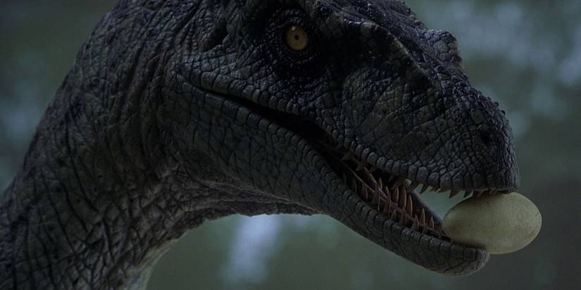 The raptors recover their eggs in Jurassic Park III