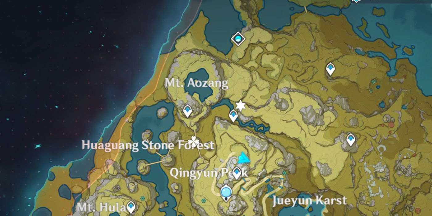 Mt. Aozang Map Cloud Retainer Location