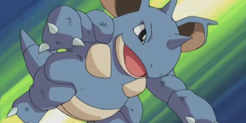 Nidoqueen Action Pose Jumping Combat Pokemon Anime