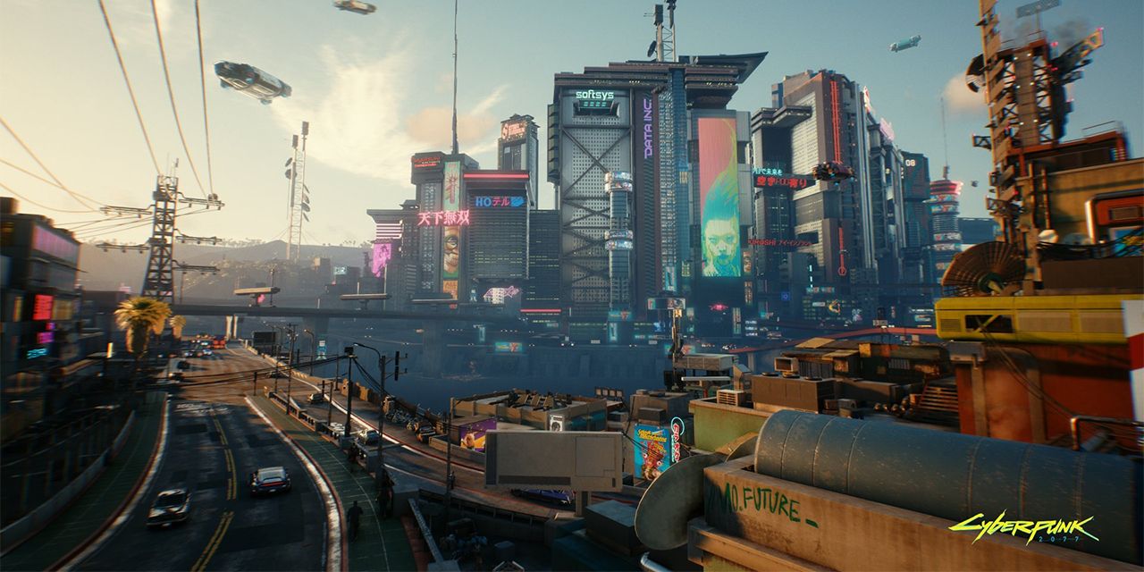 Night City from Cyberpunk 2077 skyline