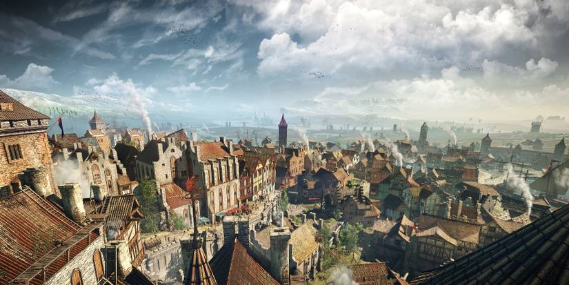 Novigrad from overhead, Witcher 3