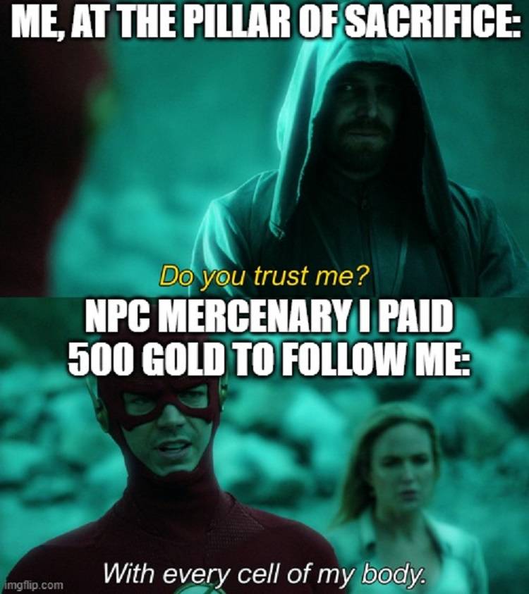 The Flash Do You Trust Me Meme Skyrim Boethiah Shrine