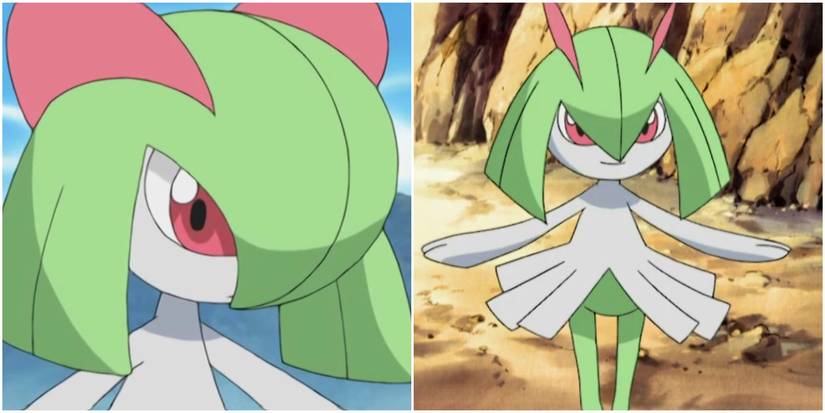 Pokemon Anime Kirlia on the Mountain