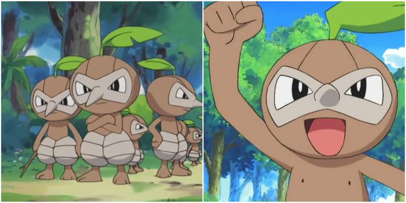 Pokemon Anime Nuzleaf Gang