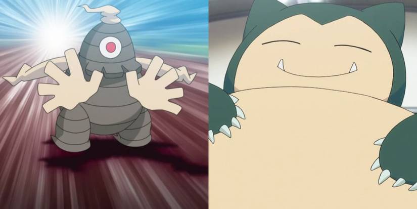 Dusclops and Snorlax in Pokemon anime