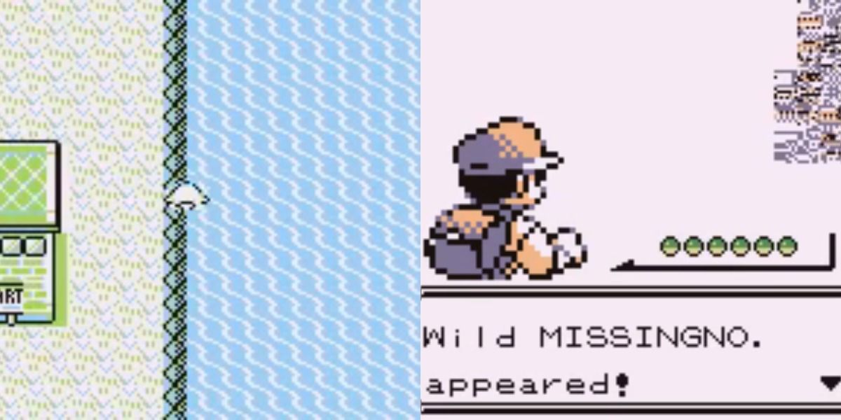 Screenshots of Pokemon MissingNo. glitch