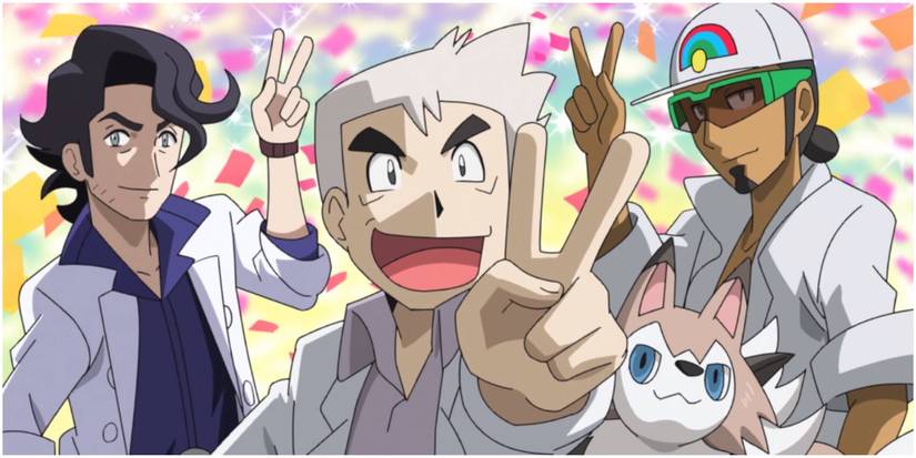 pokemon professors anime oak sycamore kukui