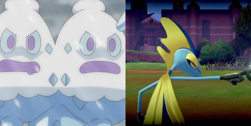 Vanilluxe in Pokemon anime and Inteleon using Snipe Shot in Sword and Shield