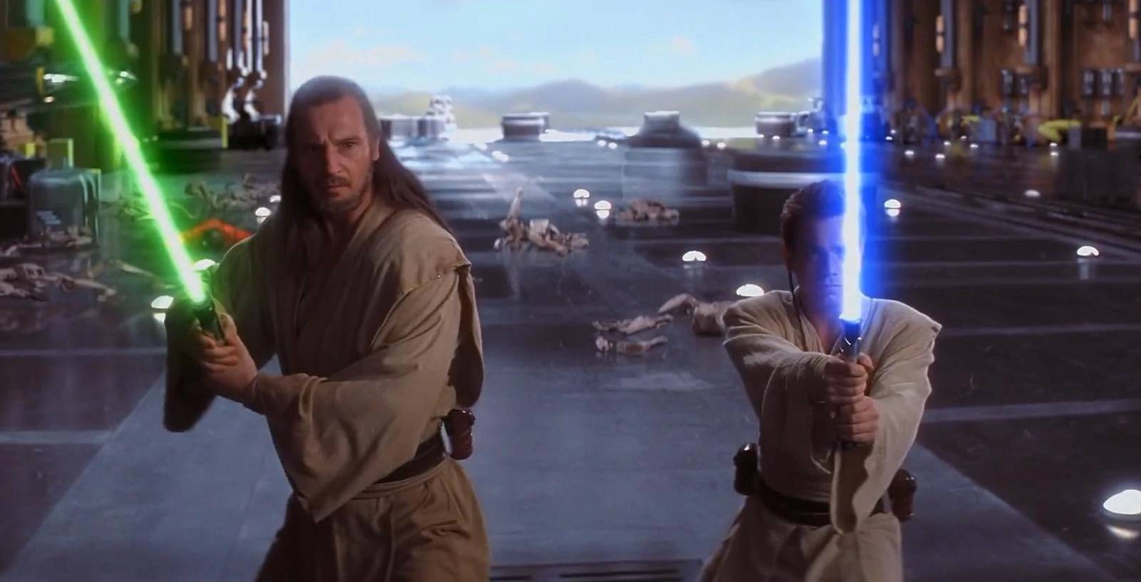 Qui-Gon Jinn and Obi-Wan Kenobi