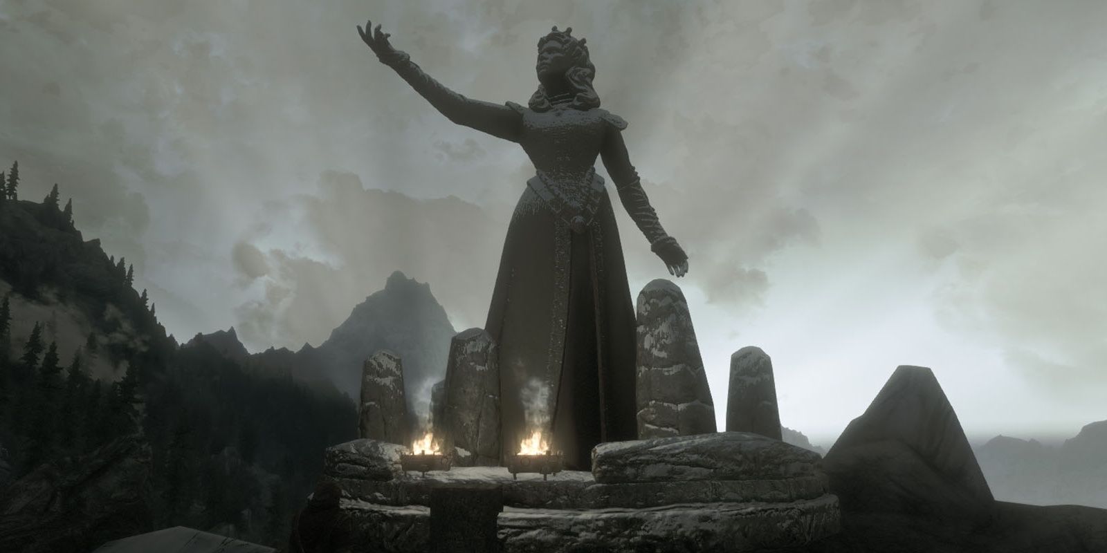 Religious Statue From The Elder Scrolls V Skyrim