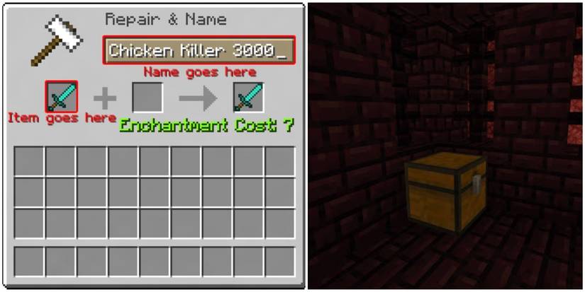 Renaming Items Minecraft