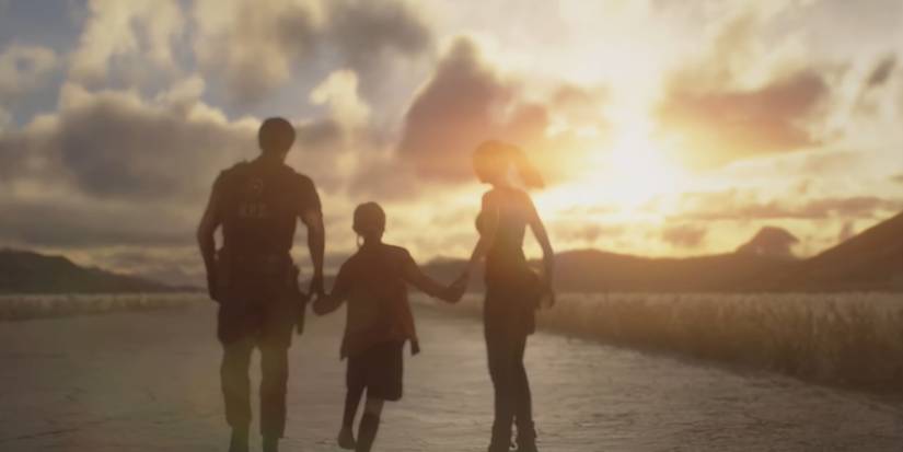 Resident Evil 2 Remake Screenshot True Ending Leon Sherry Claire