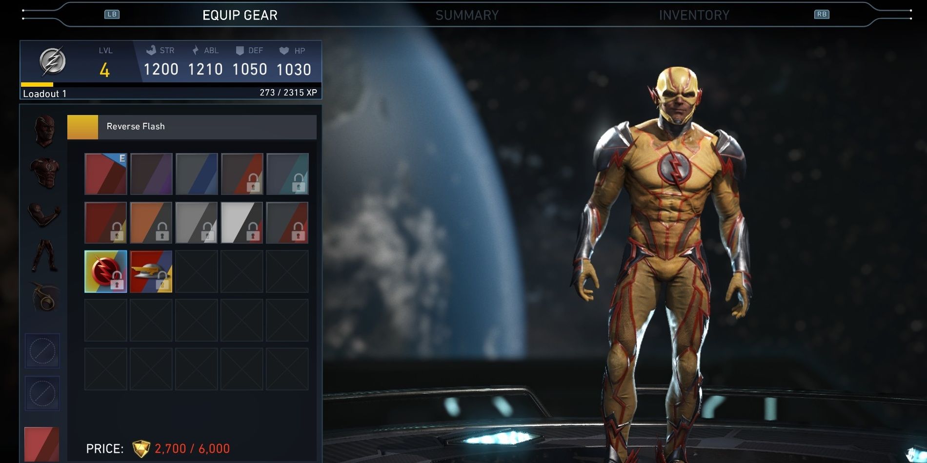 Reverse Flash can't change his look in Injustice 2