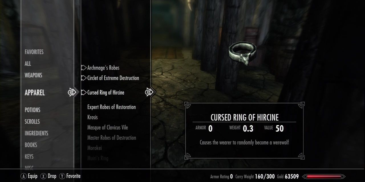 Ring Of Hircine From The Elder Scrolls V Skyrim