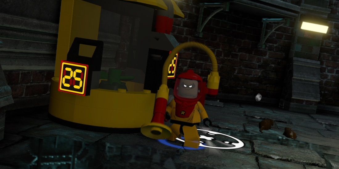 Robin's hazard suit in Lego Batman 2