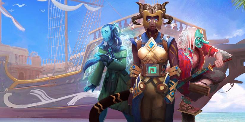 A view of 3 characters found in ports including the exile and tengu, Runescape 3