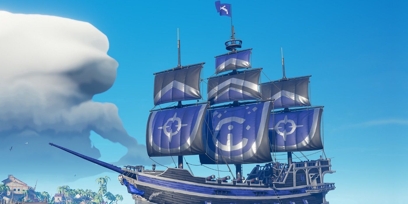 Huntress Ship in Sea of Thieves