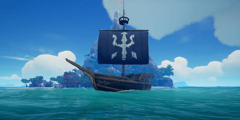 Sea Of Thieves Sloop With Admiral Sails