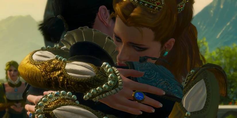 Sisters Hug Blood and Wine