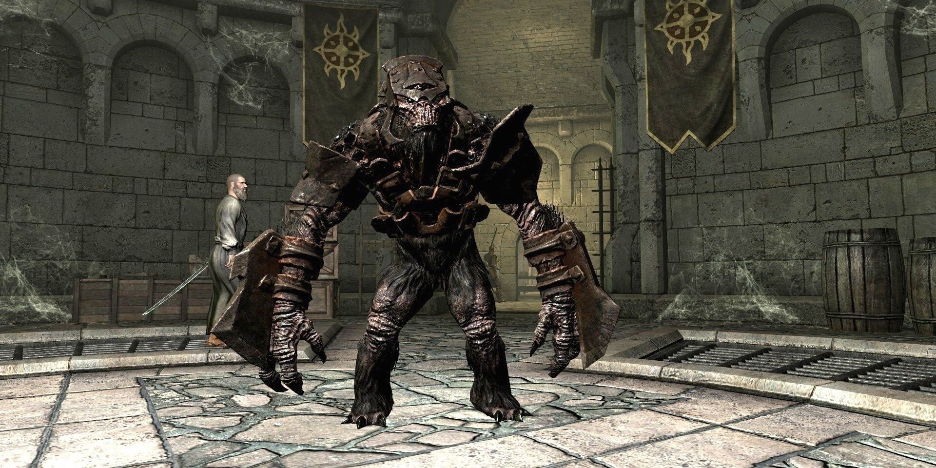 Armored Troll in Skyrim Dawnguard