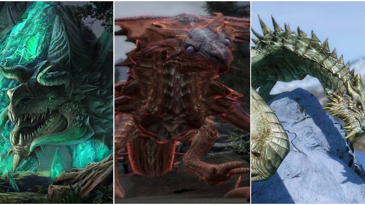 Skyrim Dragons Kaalgrontiid, Naaslaarum , and Paarthurnax