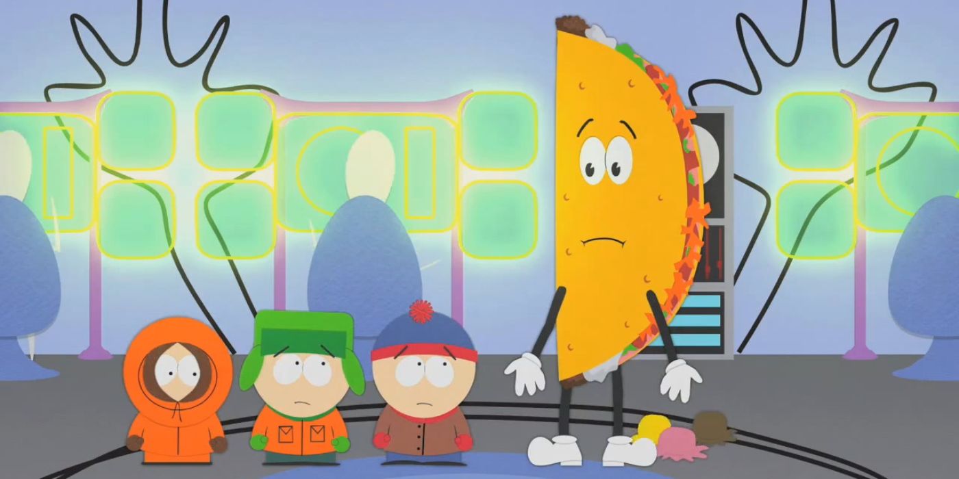 South Park Screenshot Cancelled Episode Kenny Kyle Stan and Taco Poops ICE Cream