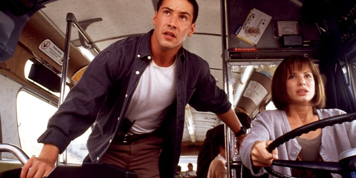 Keanu Reeves and Sandra Bullock in 1994's Speed