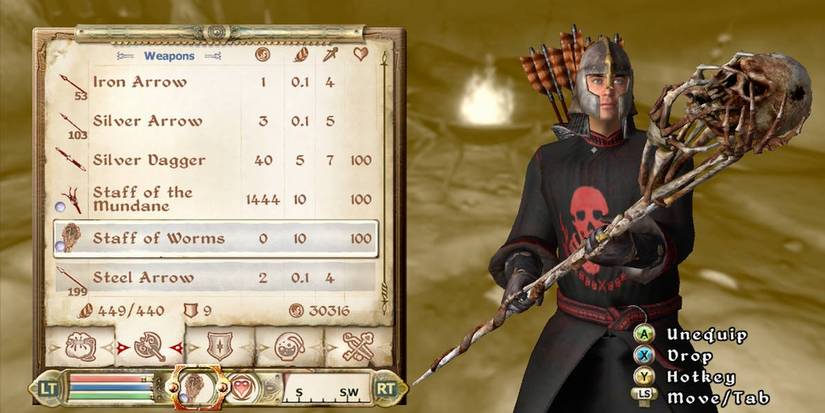 Staff Of Worms From The Elder Scrolls IV Oblivion