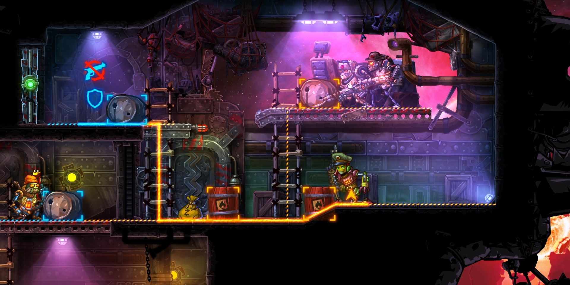 Level in SteamWorld Heist Ultimate Edition