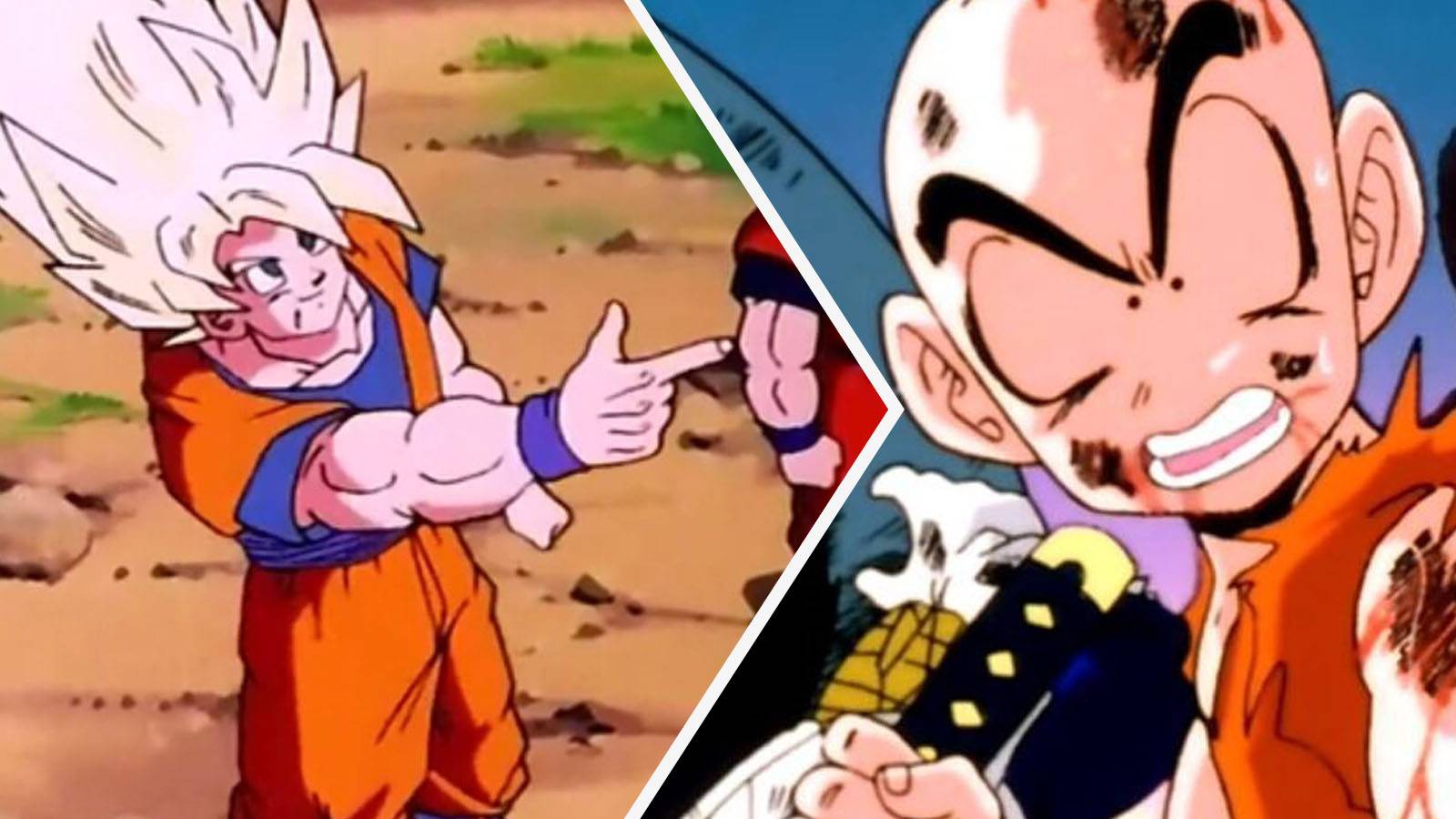 Super Saiyan Goku and Krillin