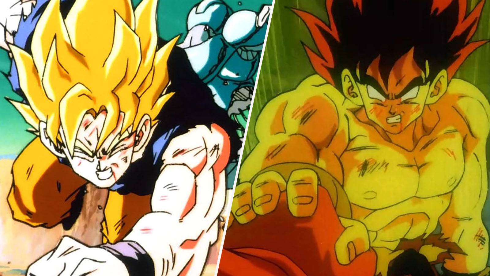 Super Saiyan Goku vs False Super Saiyan Goku