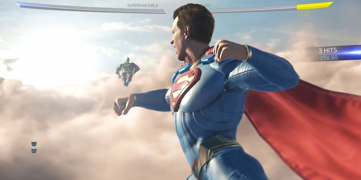 Superman chases his enemy in Injustice 2