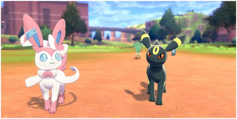 Sylveon Next To Umbreon