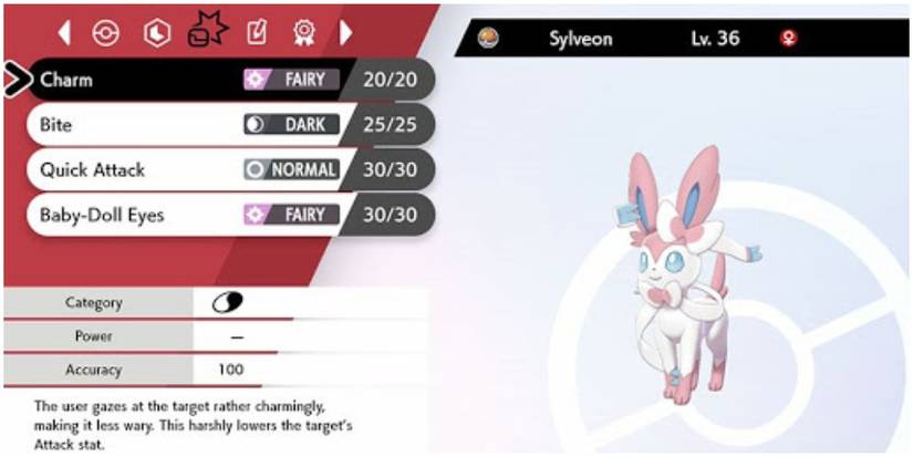 Sylveon's Moves
