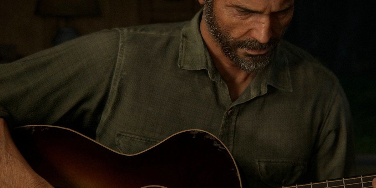 Joel Playing The Guitar The Last Of Us Part 2
