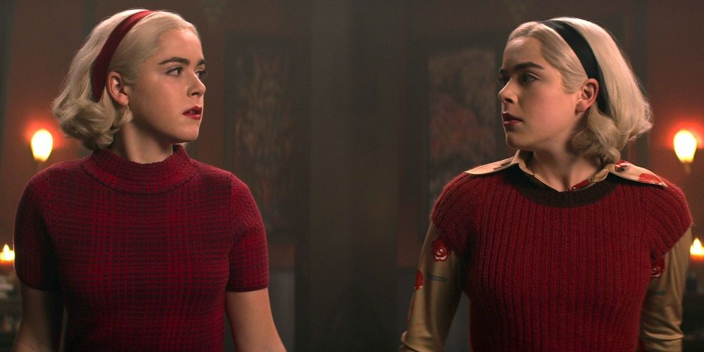 The Chilling Adventures of Sabrina the two Sabrinas
