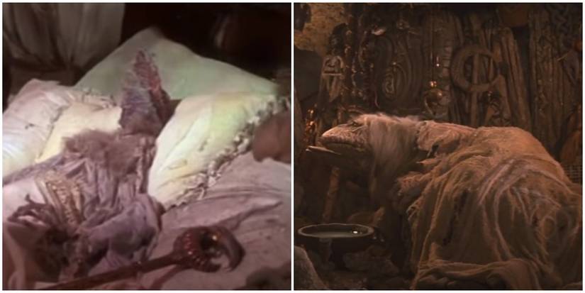 The Dark Crystal Emperor and Mystic Death Scenes