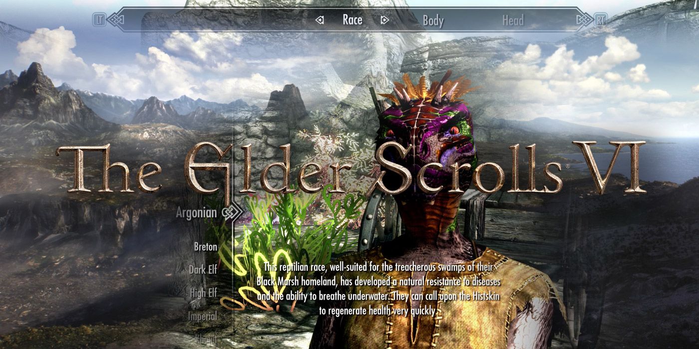elder scrolls character creation simulator
