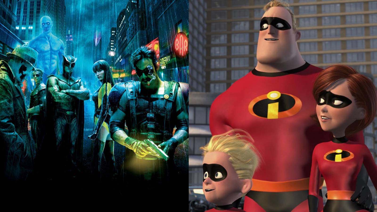 The Incredibles and Watchmen
