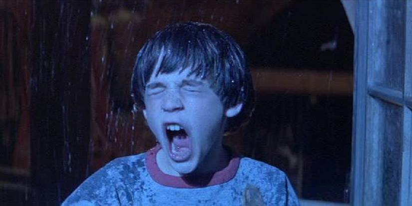 The NeverEnding Story Bastian Screaming out of the window