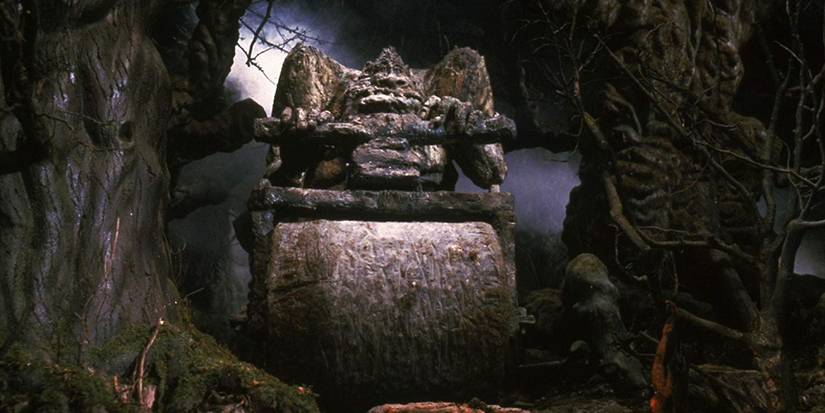 The NeverEnding Story Rock Biter on bike