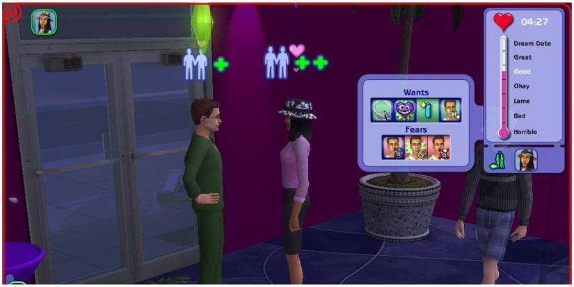 A Sim that is on a date with another
